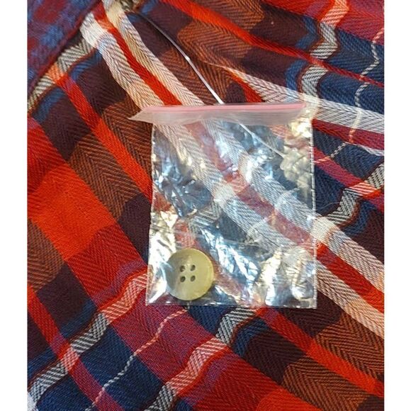 Urban Outfitters Plaid Midi Button Front Lightweight Pencil Skirt Small - Picture 6 of 6